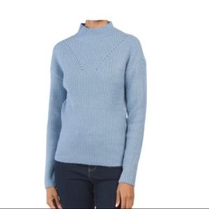 Generation K baby blue mock neck sweater, small